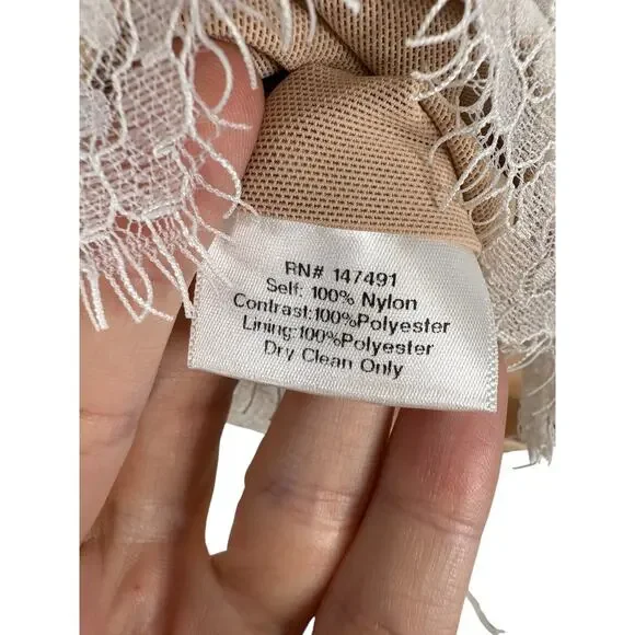 Katie May Britt Lace Strapless Mini Dress Sexy Cocktail Bridal Wedding Ivory XS